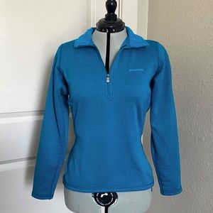 Patagonia Women’s M Blue quarter zip waffle fleece